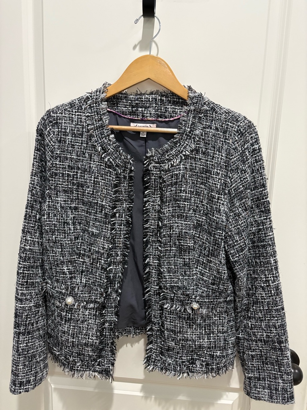 Nanette Lepore Black & White Tweed Jacket - Women